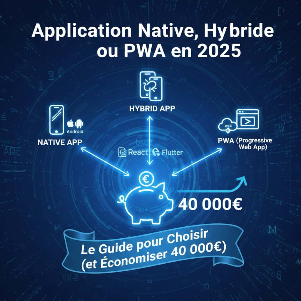 Application Native, Hybride ou PWA en 2025 : Le Guide pour Choisir (et Économiser 40 000€)